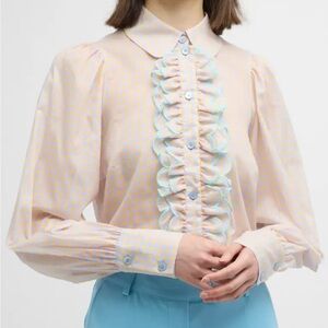 MAISON COMMON checkerblouse pink,blue,yellow.Size36/6US.Used once.MadeinGermany